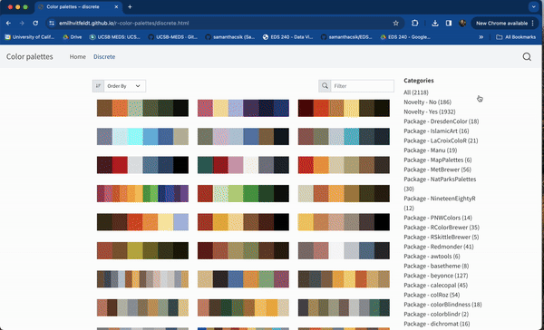 A user opens up the developer tools pane in Google Chrome and uses the emulation tool to see how readers with various vision deficiencies would see the webpage.