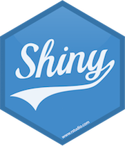 A blue hexagon with the word 'Shiny' in cursive lettering printed across the center.