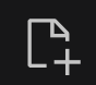 A file with a plus sign, +, overlaid on it